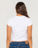 RUSTY Essentials Relaxed Mini Tee - WHITE