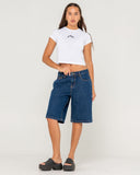 RUSTY Essentials Relaxed Mini Tee - WHITE