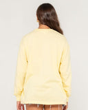RUSTY Play It Safe Long Sleeve Tee - PALE BANANA
