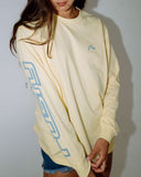 RUSTY Play It Safe Long Sleeve Tee - PALE BANANA