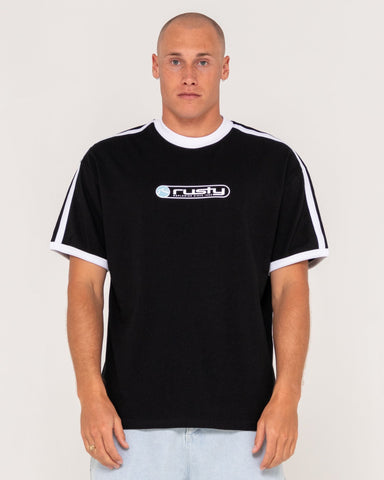 RUSTY Poppa Short Sleeve Tee - BLACK