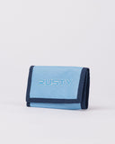 RUSTY Girls Academy Tri Fold Wallet - RETRO BLUE