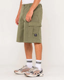 RUSTY Commando Cargo Short - ARMY GREEN
