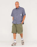 RUSTY Commando Cargo Short - ARMY GREEN
