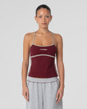 RUSTY Freo King Fitted Top - BURGUNDY