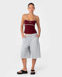 RUSTY Freo King Fitted Top - BURGUNDY