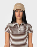 RUSTY Crush 6 Panel Cap - LIGHT KHAKI