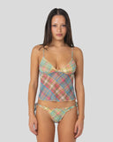 RUSTY Check Moi Tankini Cami Top - MULTI CHECK