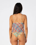 RUSTY Check Moi Tankini Cami Top - MULTI CHECK
