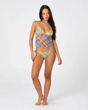 RUSTY Check Moi Tankini Cami Top - MULTI CHECK