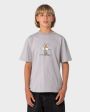 RUSTY Boys Dr. Dot Short Sleeve Tee - STONE GREY
