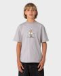 RUSTY Boys Dr. Dot Short Sleeve Tee - STONE GREY