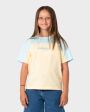 RUSTY Polar Girly 2Pop Oversized Tee - PALE BANANA