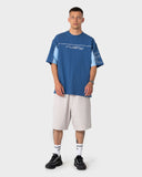 RUSTY Cyberwave Short Sleeve Tee - ATLANTIC BLUE