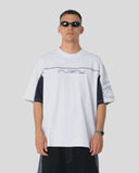 RUSTY Cyberwave Short Sleeve Tee - ECRU MARBLE