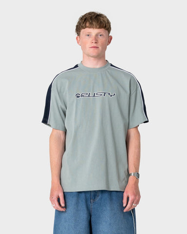 RUSTY Alonso 3.0 Short Sleeve Tee - SLATE