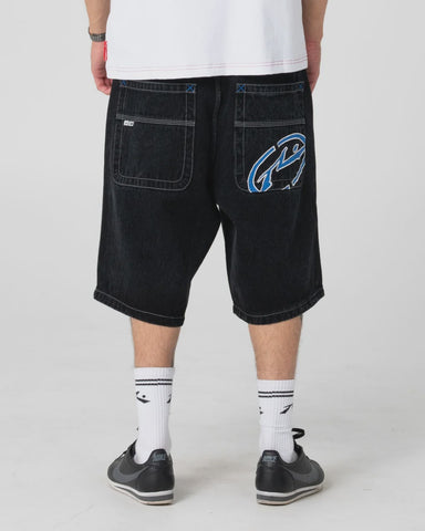 RUSTY Turbo 2.0 Baggy Jort - BLACKOUT/BLUE