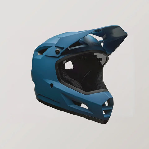 FOX Sanction 2 Bicycle Helmet - SOLID MATTE BLUE