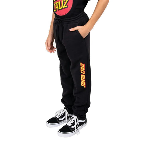 SANTA CRUZ Boys Classic Strip Track Pant - BLACK