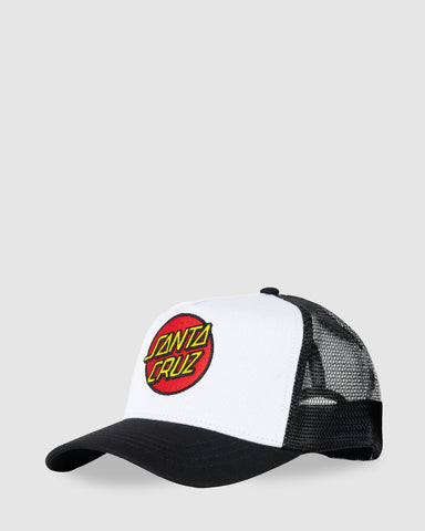 SANTA CRUZ Boys Classic Dot Cap - WHITE