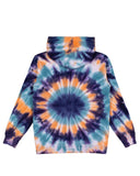 SANTA CRUZ Boys Check Waste Dot Mono Front Hoodie - NAVY TIE DYE