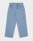 SANTA CRUZ Yelling Stack Baggy Denim Jeans - MID BLUE DENIM