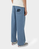 SANTA CRUZ Yelling Stack Baggy Denim Jeans - MID BLUE DENIM