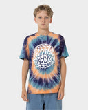 SANTA CRUZ Check Waste Dot Mono Tee - TIE DYE