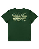 SANTA CRUZ Multi Cruz Stack Centre Tee Short Sleeve Regular Fit - DARK GREEN