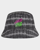 SANTA CRUZ - Rad Dot Hollow Bucket Hat  - BLACK TIE DYE