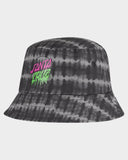 SANTA CRUZ - Rad Dot Hollow Bucket Hat  - BLACK TIE DYE