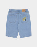 SANTA CRUZ Boys Space Rocket Stack Jean Shorts - MID BLUE