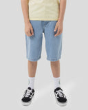SANTA CRUZ Boys Space Rocket Stack Jean Shorts - MID BLUE