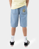 SANTA CRUZ Boys Space Rocket Stack Jean Shorts - MID BLUE