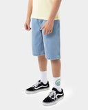 SANTA CRUZ Boys Space Rocket Stack Jean Shorts - MID BLUE