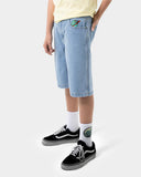 SANTA CRUZ Boys Space Rocket Stack Jean Shorts - MID BLUE