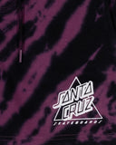 SANTA CRUZ Not A Hollow Track Shorts - MAROON TIE DYE