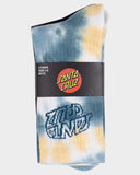 SANTA CRUZ Malba Crash Youth Crew Socks (2-Pack) - TIE DYE/BLACK