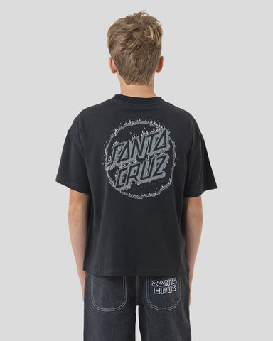 SANTA CRUZ Oversized Burnt Opus - OFF BLACK