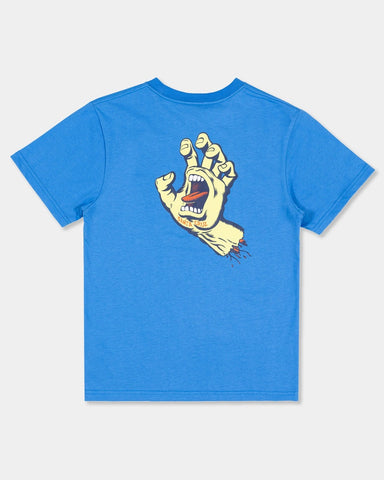 SANTA CRUZ Opus Screaming Hand Tee Boys - BLUE