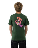 SANTA CRUZ Opus Screaming Hand Tee Short Sleeve Regular Fit - DARK GREEN