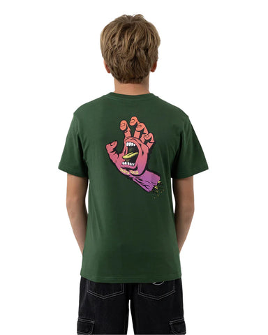 SANTA CRUZ Opus Screaming Hand Tee Short Sleeve Regular Fit - DARK GREEN