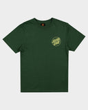 SANTA CRUZ Opus Screaming Hand Tee Short Sleeve Regular Fit - DARK GREEN