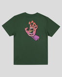 SANTA CRUZ Opus Screaming Hand Tee Short Sleeve Regular Fit - DARK GREEN