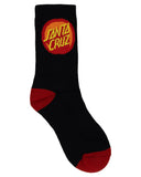 SANTA CRUZ - Bold Shadow Dot Crew Sock - BLACK - WHITE - GMARLE (2-8 YOUTH SOCK BUNDLE)