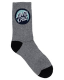 SANTA CRUZ - Bold Shadow Dot Crew Sock - BLACK - WHITE - GMARLE (2-8 YOUTH SOCK BUNDLE)