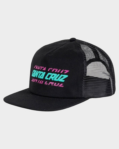 SANTA CRUZ Boys Multi Split Trucker Cap - BLACK