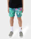SANTA CRUZ Industrial Dot Mono Boardshort - LIGHT GREEN TIE-DYE