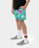 SANTA CRUZ Industrial Dot Mono Boardshort - LIGHT GREEN TIE-DYE