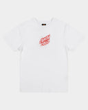 SANTA CRUZ Boys Crossbone Dot Mon Tee Boys - WHITE